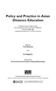 Policy and practice in Asian distance education