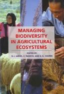 Managing biodiversity in agricultural ecosystems