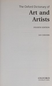 The Oxford dictionary of art and artists