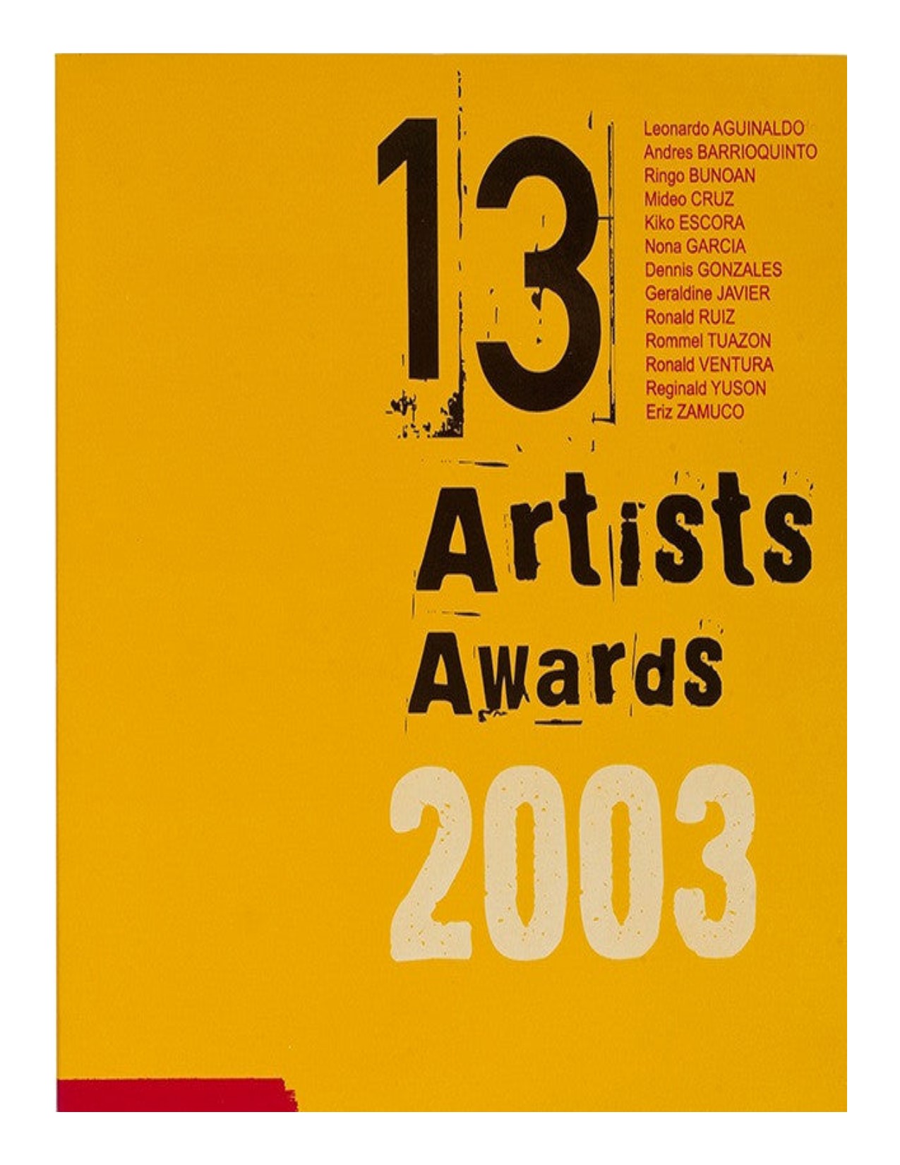 13 artists awards 2003