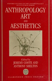 Anthropology art, and aesthetics