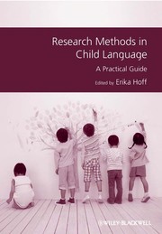 Research methods in child language a practical guide