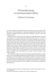 The Handbook of global communication and media ethics