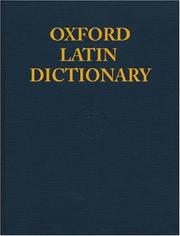 Oxford Latin dictionary