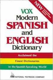 Vox modern Spanish and English dictionary English-Spanish/Spanish-English