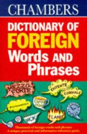 Chambers dictionary of foreign words and phrases
