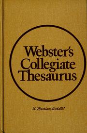 Webster's collegiate thesaurus.