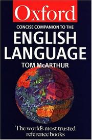 The Oxford companion to the English language