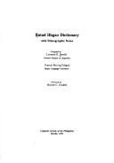 Batad Ifugao dictionary with ethnographic notes