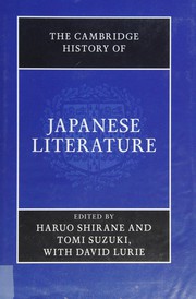 The Cambridge history of Japanese literature