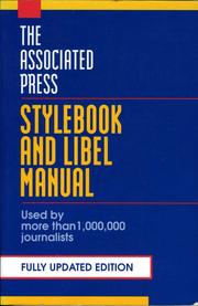 The Associated Press stylebook and libel manual