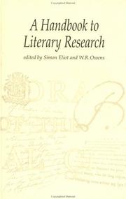 A Handbook to literary research