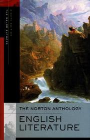 The Norton anthology of English literature The major authors.