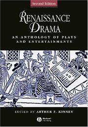 Renaissance drama an anthology of plays and entertainments