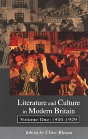 Literature and culture in modern Britain