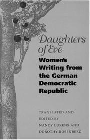 Daughters of Eve women's writing from the German Democratic Republic