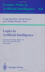 Logics in artificial intelligence European Workshop JELIA '94, York, UK, September 5-8, 1994 : proceedings