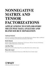 Nonnegative matrix and tensor factorizations applications to exploratory multi-way data analysis and blind source separation