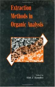 Extraction methods in organic analysis