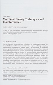 Molecular biology and biotechnology