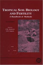 Tropical soil biology and fertility a handbook of methods