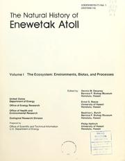 The natural history of Enewetak Atoll. Vol. 2. Biogeography and systematics.