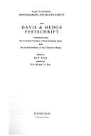 The Davis & Hedge Festschrift, commemorating the seventieth birthday of Peter Hadland Davis and the sixtieth birthday of Ian Charleson Hedge plant taxonomy, phytogeography, and related subjects