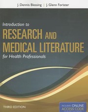 Introduction to research and medical literature for health professionals