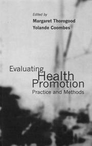 Evaluating health promotion practice and methods