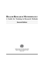 Health research methodology a guide for training in research methods.