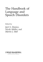 The Handbook of language and speech disorders
