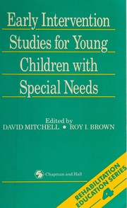 Early intervention studies for young children with special needs
