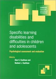 Specific learning disabilities and difficulties in children and adolescents psychological assessment and evaluation