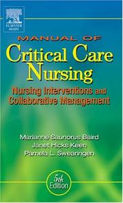 Manual of critical care nursing nursing interventions and collaborative management