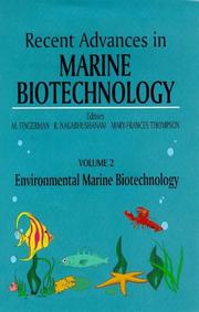 Recent advances in marine biotechnology. Volume 2. Environmental marine biotechnology
