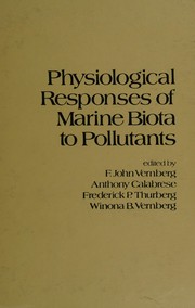 Physiological responses of marine biota to pollutants.