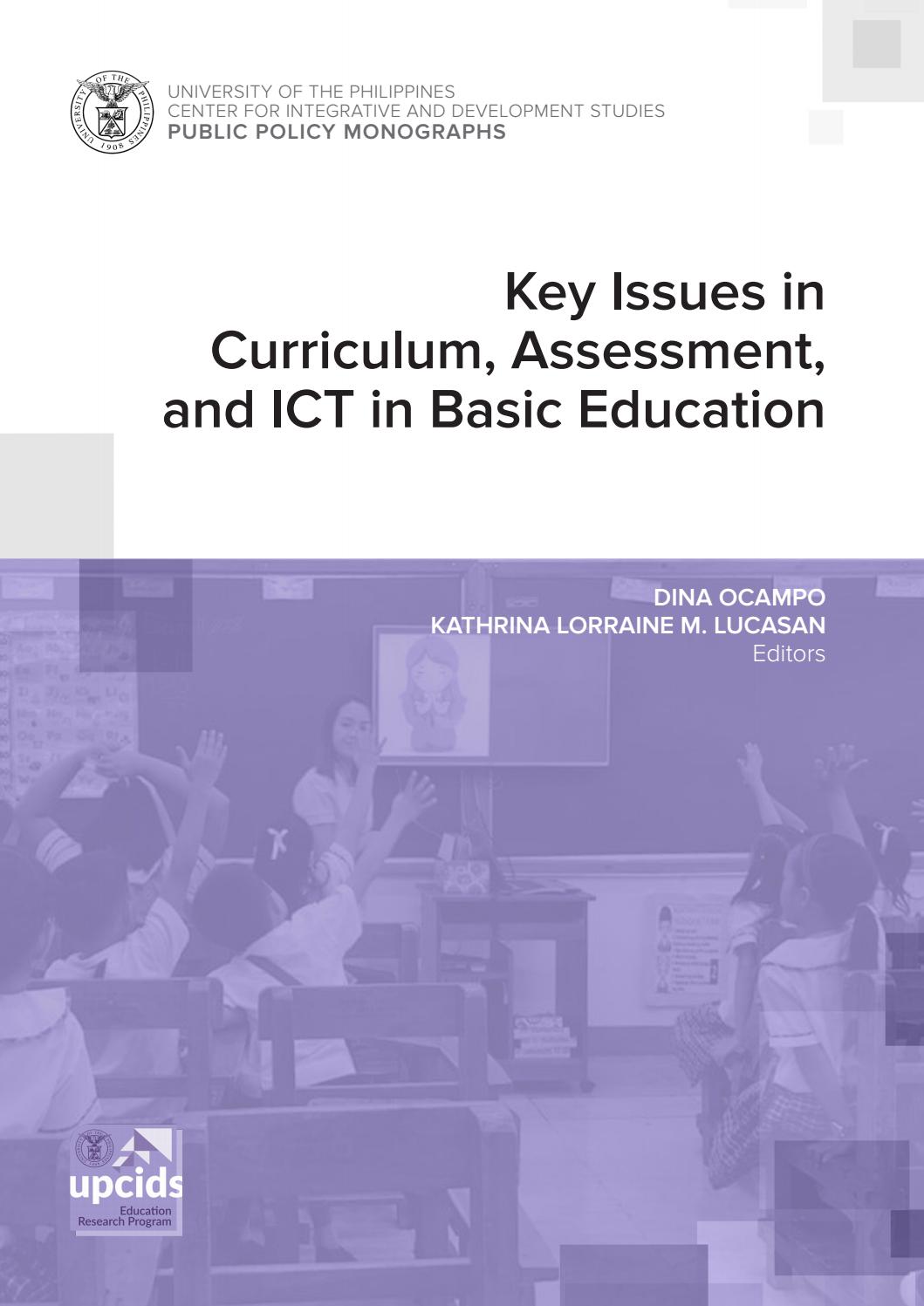 Key issues in curriculum, assessment, and ICT in basic education