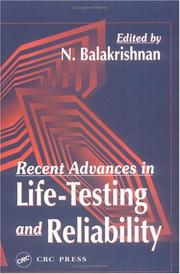 Recent advances in life-testing and reliability a volume in honor of Alonzo Clifford Cohen, Jr.