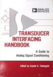 Transducer interfacing handbook a guide to analog signal conditioning