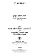 ICASSP-93 1993 IEEE International Conference on Acoustics, Speech, and Signal Processing, April 27-30, 1993, Minneapolis, Minnesota, USA