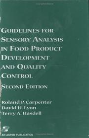 Guidelines for sensory analysis in food product development and quality control