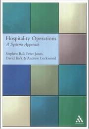 Hospitality operations a systems approach