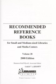 Recommended reference books for small and medium-sized libraries and media centers