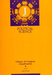 Library of Congress classification. J. Political science