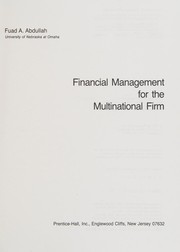 Financial management for the multinational firm