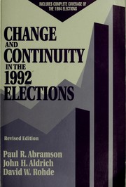Change and continuity in the 1992 elections