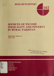 Sources of income inequality and poverty in rural Pakistan