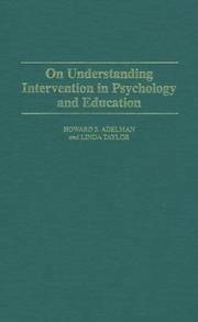 On understanding intervention in psychology and education