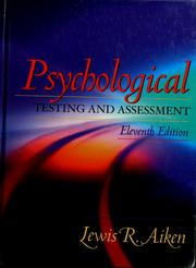 Psychological testing and assessment