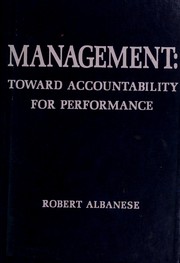Management toward accountability for performance.